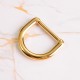 Stainless steel thin bar 20.5mm Dee-ring, 5pcs/lot
