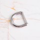 Stainless steel thin bar 20.5mm Dee-ring, 5pcs/lot