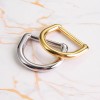 Stainless steel thin bar 20.5mm Dee-ring, 5pcs/lot