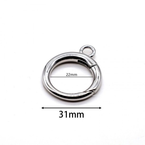 High quality 20mm Stainless steel opening spring ring, 2pc/lot