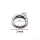 High quality 20mm Stainless steel opening spring ring, 2pc/lot