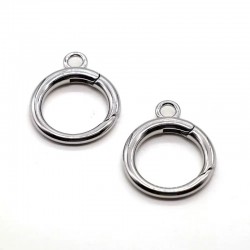 High quality 20mm Stainless steel opening spring ring, 2pc/lot