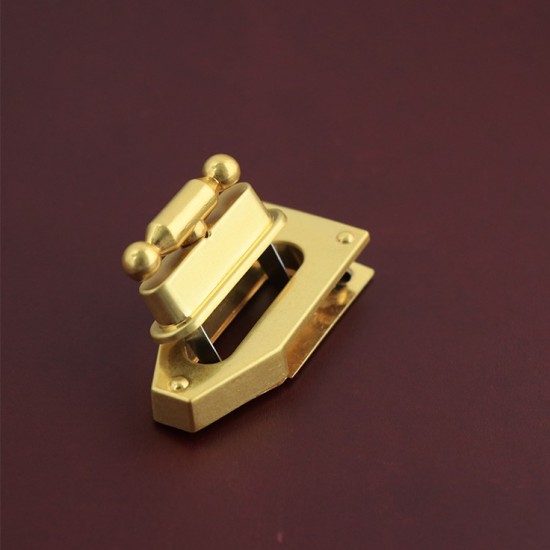 Solid brass 24K plated slot lock twist lock