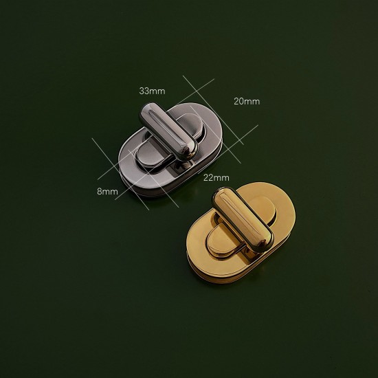 High quality stainless steel 33mm twist bag lock High quality stainless steel 33mm twist bag lock