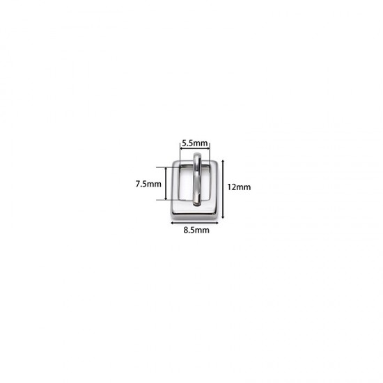 High quality 5.5mm stainless steel mini needle buckle, 4pc/lot