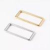 High quality 50mm stainless steel square buckle, 2pc/lot