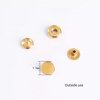 Stainless steel 9.2mm PRYM style convex snaps, 5 kits/lot