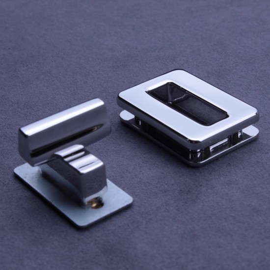 Alloy square twist harp lock