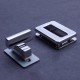 Alloy square twist harp lock