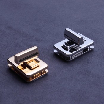 Alloy square twist harp lock