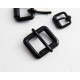 4pc/lot black alloy cylinder pin strap buckle