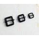 4pc/lot black alloy cylinder pin strap buckle