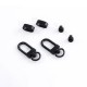 Stainless steel car key holder hardware kit