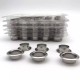 Chanel stainless steel 18K real gold plating  eyelet, grommet, 20pc/lot