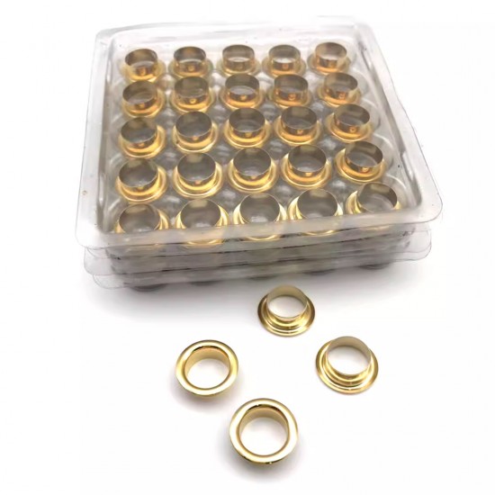 Chanel stainless steel 18K real gold plating  eyelet, grommet, 20pc/lot