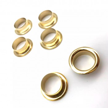 Chanel stainless steel 18K real gold plating eyelet, grommet, 20pc/lot Chanel stainless steel 18K real gold plating eyelet, grommet, 20pc/lot