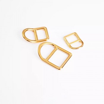 Stainless steel curved half round bar buckle, 2pc/lot