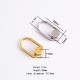 High quality stainless steel duffle bag tab, 2pc/lot High quality stainless steel duffle bag tab, 2pc/lot