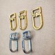 Flat stainless steel lobster hook, 4pc/lot