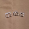 Flat stainless steel needle buckle, 4pc/lot