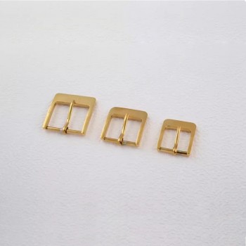 Flat stainless steel needle buckle, 4pc/lot