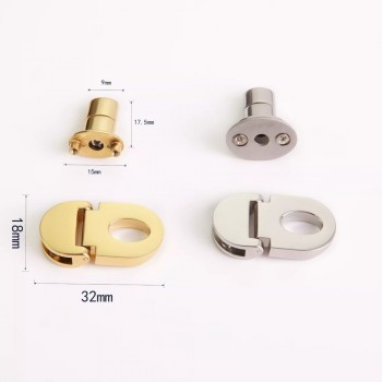 Stainless steel foldable twist bag lock