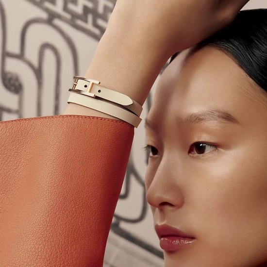 Hermes Behapi double tour bracelet hardware