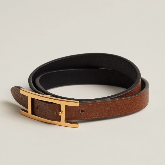 Hermes Behapi double tour bracelet hardware