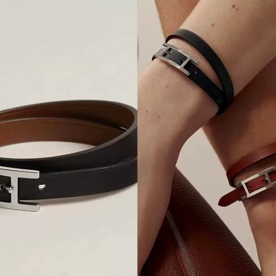 Hermes Behapi double tour bracelet hardware