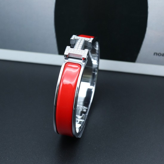 Hermes Clic H diamond bracelet bracelet 12mm stainless steel DIY bracelet