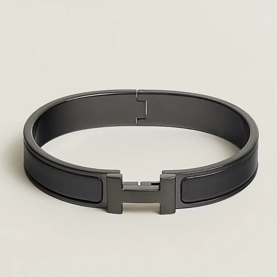 Hermes Clic HH So Black 12mm stainless steel DIY bracelet Hermes Clic HH So Black 12mm stainless steel DIY bracelet