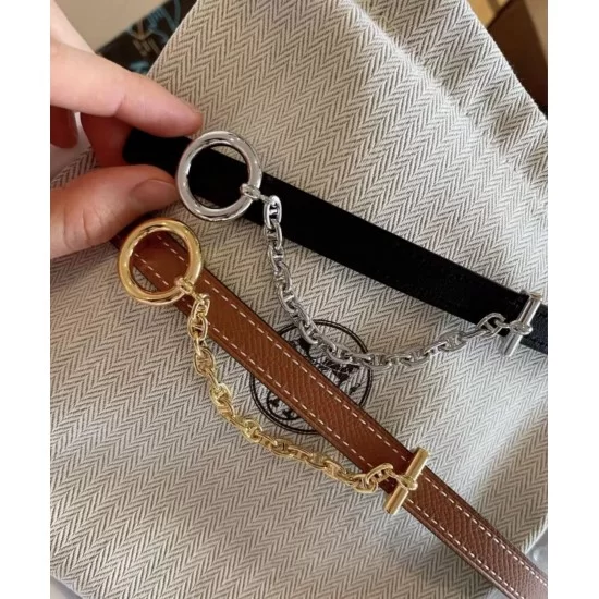 Hermès Carrousel belt buckle & Reversible leather belt 13mm / size 80 Carrousel belt buckle & Reversible leather strap 13 mm  main image 4