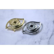 High quality stainless steel 13mm Hermes eye waist belt buckle