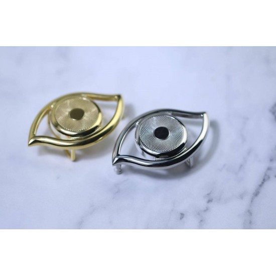 High quality stainless steel 13mm Hermes eye waist belt buckle