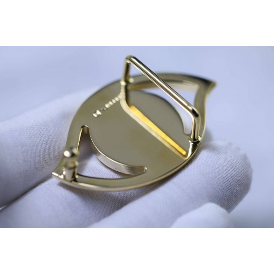 High quality stainless steel 13mm Hermes eye waist belt buckle