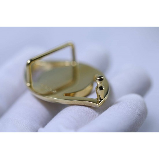 High quality stainless steel 13mm Hermes eye waist belt buckle