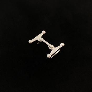 High quality stainless steel 24mm Hermes Mors H Collier de chien waist belt buckle