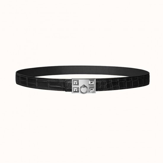 High quality stainless steel 24mm Hermes Mors H Collier de chien waist belt buckle
