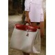 Hermes Herbag toile linen weave fabric Hermes Herbag toile linen weave fabric