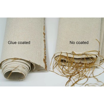 Hermes glue coated toile linen weave canvas