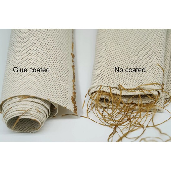Hermes glue coated toile linen weave canvas