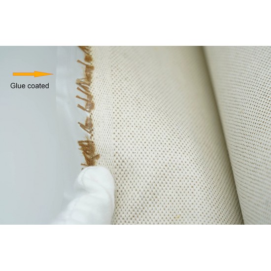 Hermes glue coated toile linen weave canvas