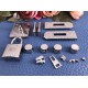 Hermes quality, stainless steel Birkin 25, Birkin 30, Birkin 35, Birkin 40, HAC 40 50 whole kit hardware