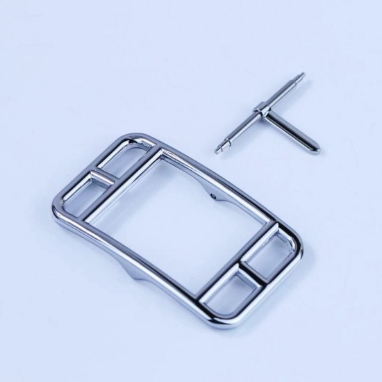 High quality stainless steel Hermes 32mm Cape cod reversible waist belt buckle