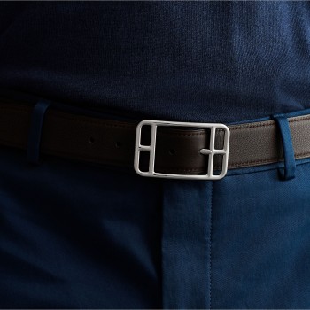 High quality stainless steel Hermes 32mm Cape cod reversible waist belt buckle