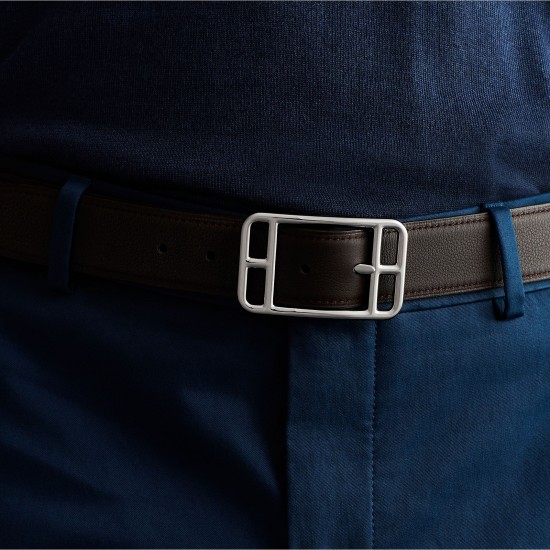 High quality stainless steel Hermes 32mm Cape cod reversible waist belt buckle
