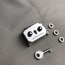 Hermes quality, stainless steel Sac a Depeches briefcase hardware kit
