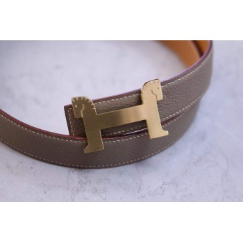 Toppest quality stainless steel Hermes Pair horse 2022 waist belt buckle