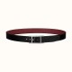 High quality stainless steel Hermes 32mm Quentin reversible waist belt buckle
