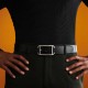 High quality stainless steel Hermes Society reversible waist belt buckle